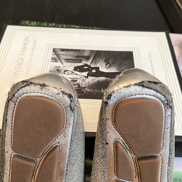 Michael Kors silver ballet flats. - Picture 4 of 6